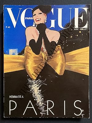 VOGUE PARIS-N°657-JUIN ET JUILLET 1985-HOMMAGE À PARIS
