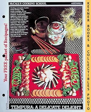 McCall's Cooking School Recipe Card: Appetizers 1 - Tempura : Replacement McCall's Recipage or Re...