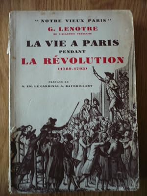 La vie à Paris pendant la Révolution (1789 - 1793)