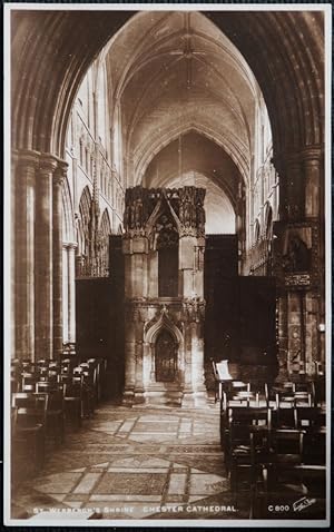 Chester Cathedrl St.Werbergh's Shrine Postcard