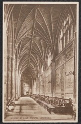 Chester Cathedral Postcard Vintage Valentine's
