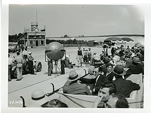 "Tournage d'une scène de course automobile en 1931" / Photo originale PARAMOUNT n° GP-3036 (1931)