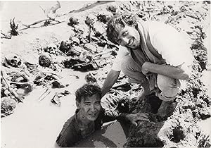 The Killing Fields (Original photograph of Haing S. Ngnor and Roland Joffé on the set of the 1984...