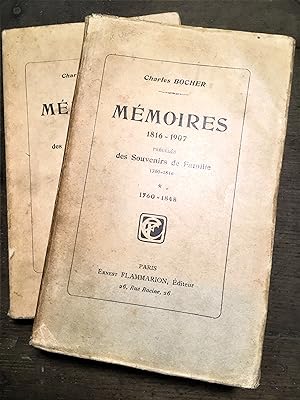 Mémoires (1816-1907). Précédés des Souvenirs de Famille. 1760-1816. Deux volumes.