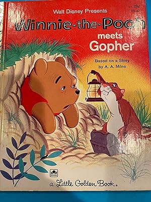 Walt disney presents Winnie-The-Pooh meets Gopher a Little Golden Book
