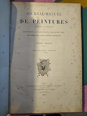 Journal Manuel De Peintures appliquees à la Décoration des Monuments, Appartements, Magasins etc....