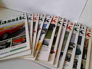 Konvolut: 12 Magazine Motor Klassik 1989 (kpl. Jahresausgabe 1989). Das aktuelle Magazin für alle...