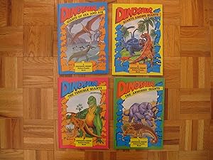 Dinosaur Complete Set of Four (4) Hardcover Jigsaw Puzzle Picture Puzzle Book Lot, including: Gia...