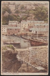 Polperro Postcard Cornwall Publisher Sweetman