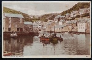 Polperro Postcard Harbour Publisher E.A. Sweetman