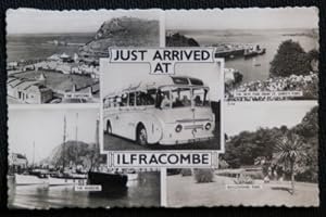 Ilfracombe Postcard 1960 Bicclescombe Park Charabanc