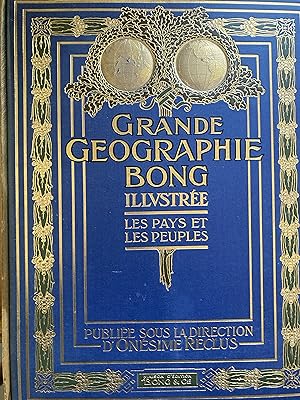 Grande géographie Bong illustrée. Les pays et les peuples. Cinq tomes complet.