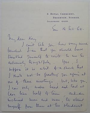 Autographed Letter Signed "Larry" on personal stationery