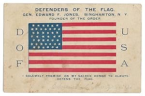 Signed Defenders of the Flag Oath Card