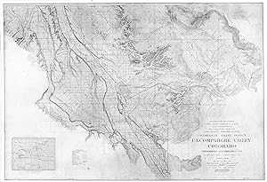 Uncompahgre Valley Colorado Topographic and Irrigation Map