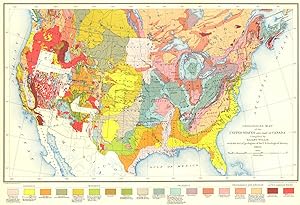 Geological Map of the United States and part of Canada