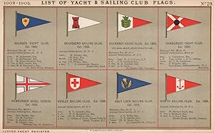 List of Yacht & Sailing Club Flags - Gourock Yacht Club, est. 1894 - Gravesend Sailing Club, est....