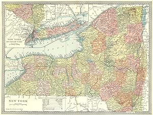 New York; Inset Map of New York Southern Part