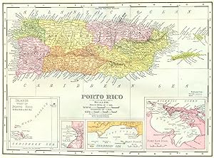 Porto Rico; Inset Maps of Islands West of Porto Rico; Mayaguez Bay; Port Ponce; Port San Juan