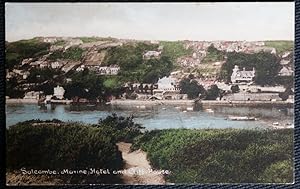 Salcombe Marine Hotel Vintage Postcard