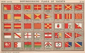 Distinguishing Flags of Yachts - Eglantine - Uarda - Frog - Peridot - Leonore Primrose - Kathlind...
