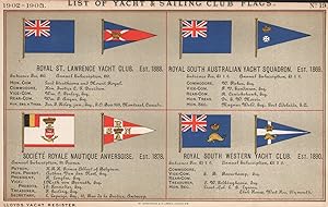 List of Yacht & Sailing Club Flags - Royal St. Lawrence Yacht Club, est. 1888 - Royal South Austr...