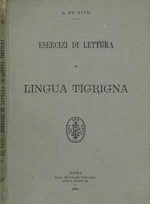 Esercizi di lettura in lingua Tigrigna