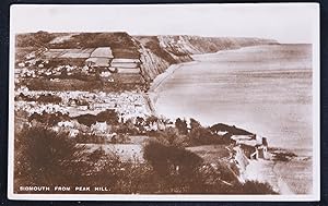 Sidmouth Vintage Postcard 1932 Peak Hill