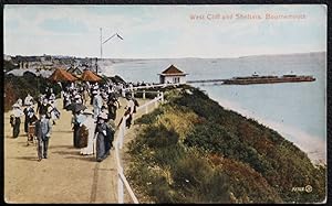 Bournemouth Vintage Postcard Circa 1918 West Cliff