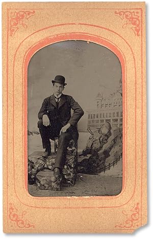 1896 Souvenir Tintype Photograph from Sutro Baths, San Francisco, California