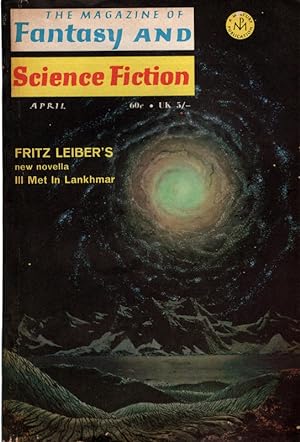The Magazine of Fantasy and Science Fiction April 1970. Collectible Pulp Magazine.