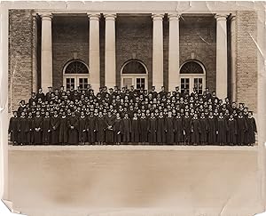 Original photograph of a graduating class at Hampton University, circa 1940s