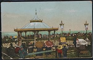 Cliftonville Bandstand Antique Vintage Postcard