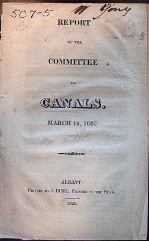 Report of the Committee on Canals. March 14, 1820