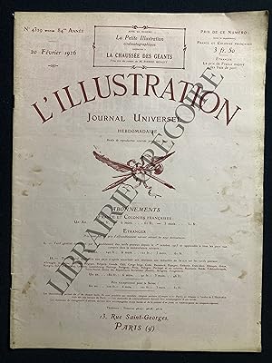 L'ILLUSTRATION-N°4329-20 FEVRIER 1926-ANNAM