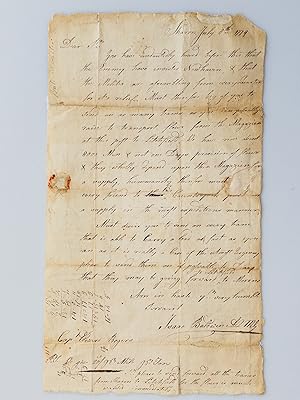 1779 Letter between Prominent Members of the American Revolutionary Army Conveying Desperation an...