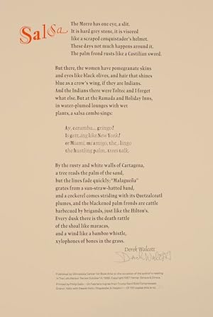 Salsa (Signed Broadside)