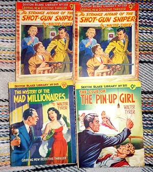 Sexton Blake: The Strange Affair of the Shot-Gun Sniper (2 copies) + The Mystery of The Mad Milli...