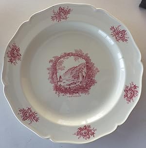 Plate Clovelly pattern for Wedgwood;