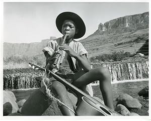 [Original Gelatin Silver Print Portrait Photograph of Daniel Tshabalala in Character]