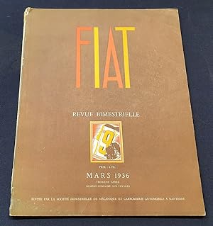 FIAT - Revue bimestrielle - Numéro consacré aux voyages - Mars 1936