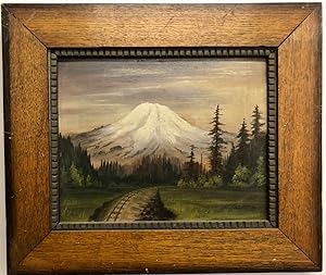 Mt. Rainier [Primitive Antique Painting]