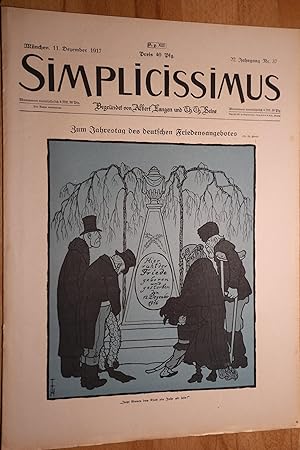 Simplicissimus, 22. Jg., Nr. 37, 11. Dezember 1917. Begründet von Albert Langen und Th. Th. Heine.