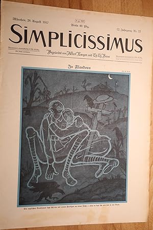 Simplicissimus, 22. Jg., Nr. 22, 28. August 1917. Begründet von Albert Langen und Th. Th. Heine.
