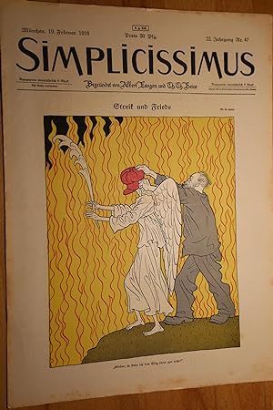 Simplicissimus, 22. Jg., Nr. 47, 19. Februar 1918. Begründet von Albert Langen und Th. Th. Heine.