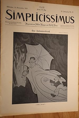 Simplicissimus, 22. Jg., Nr. 33, 13. November 1917. Begründet von Albert Langen und Th. Th. Heine.