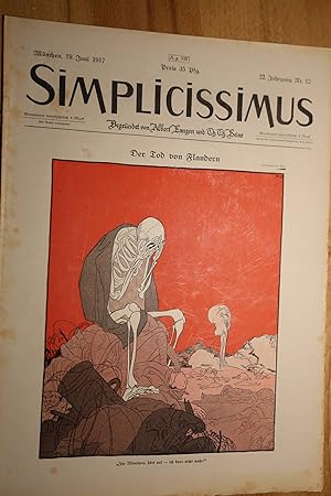 Simplicissimus, 22. Jg., Nr. 12, 19. Juni 1917. Begründet von Albert Langen und Th. Th. Heine.