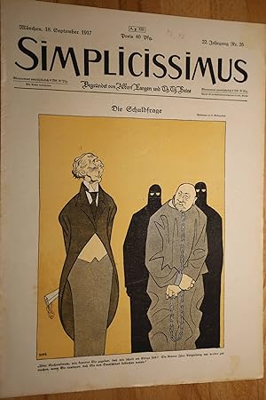 Simplicissimus, 22. Jg., Nr. 25, 18. September 1917. Begründet von Albert Langen und Th. Th. Heine.