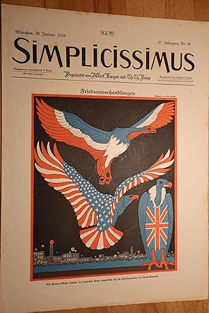 Simplicissimus, 22. Jg., Nr. 44, 29. Januar 1918. Begründet von Albert Langen und Th. Th. Heine.