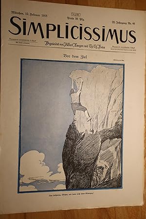 Simplicissimus, 22. Jg., Nr. 46, 12. Februar 1918. Begründet von Albert Langen und Th. Th. Heine.